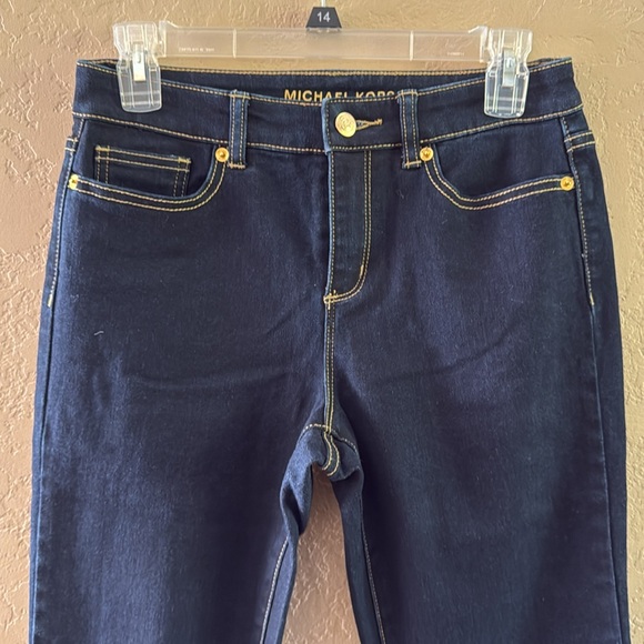 Michael Kors Women’s Selma skinny Stretch Jeans Dark Size 4P - Picture 10 of 14